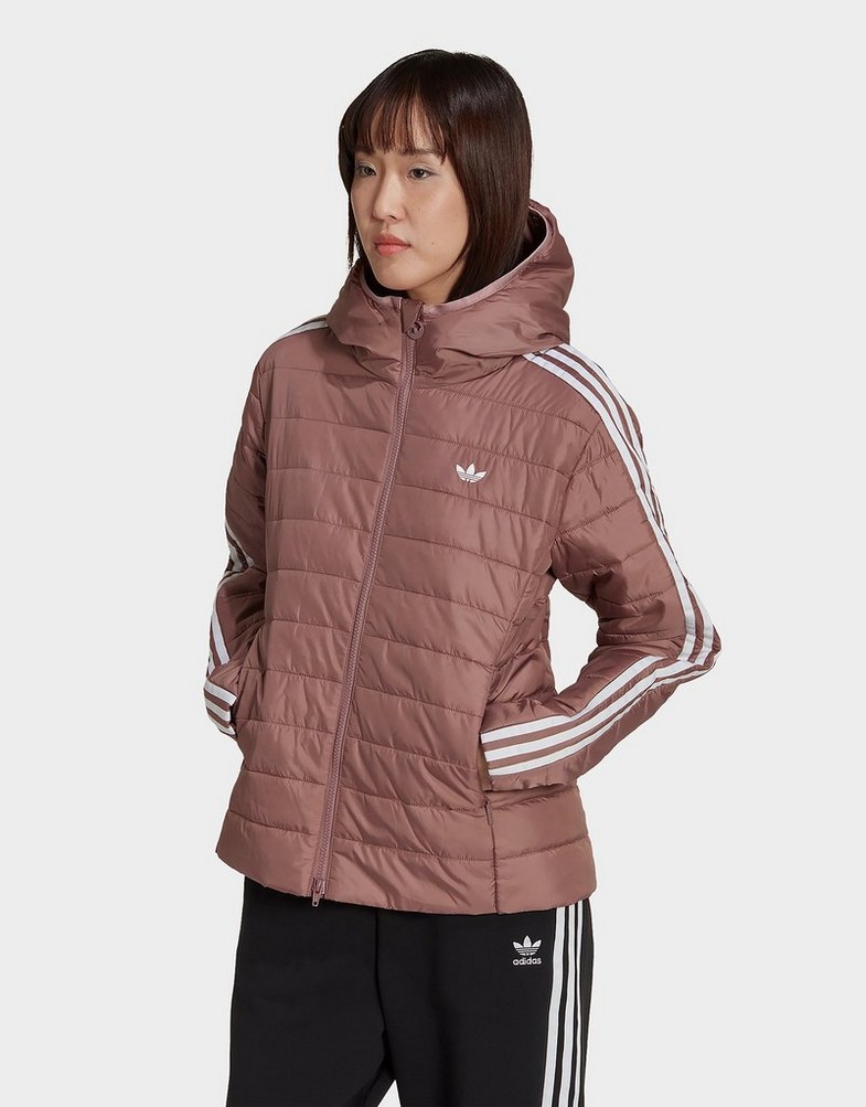 Dámska bunda ADIDAS BUNDA SLIM JACKET HK5250 Hnědá