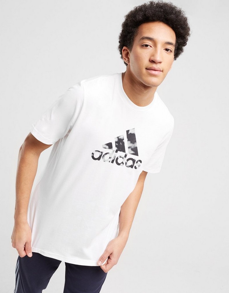 Koszulka, t-shirt męski ADIDAS T-SHIRT M AWORLD AC G T HK9194 Biały