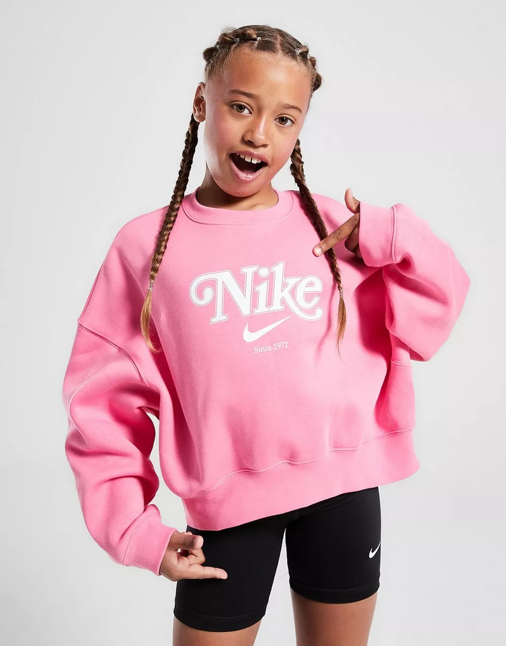 NIKE КОФТА G NSW TREND FLC CRP CREW G, фото 1 з 4