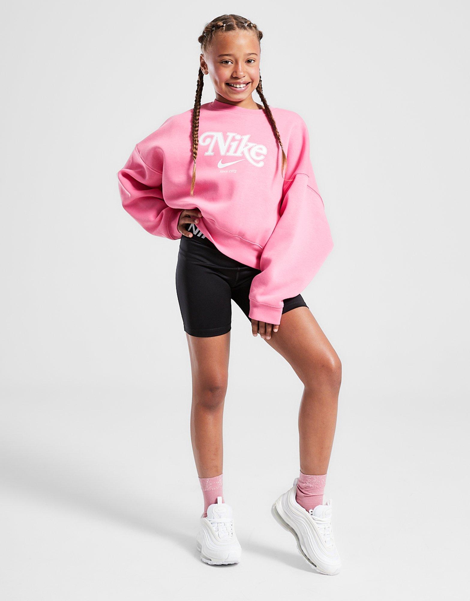 Gyerek pulóver NIKE PULÓVER G NSW TREND FLC CRP CREW G HM0531-684 Rózsaszín