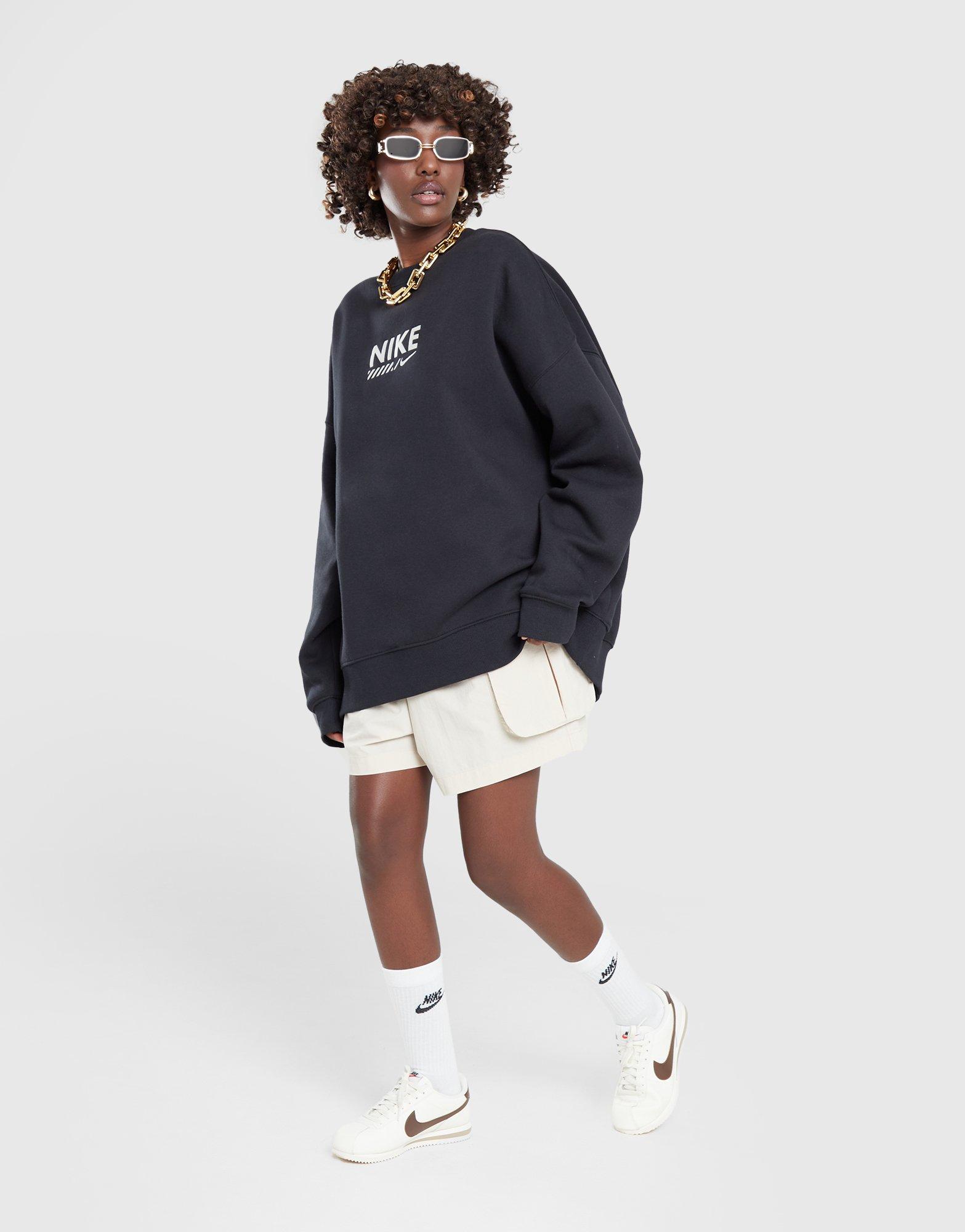 Жіночі кофти NIKE КОФТА W NSW FLC OS CREW GLS HM4318-010 Чорний