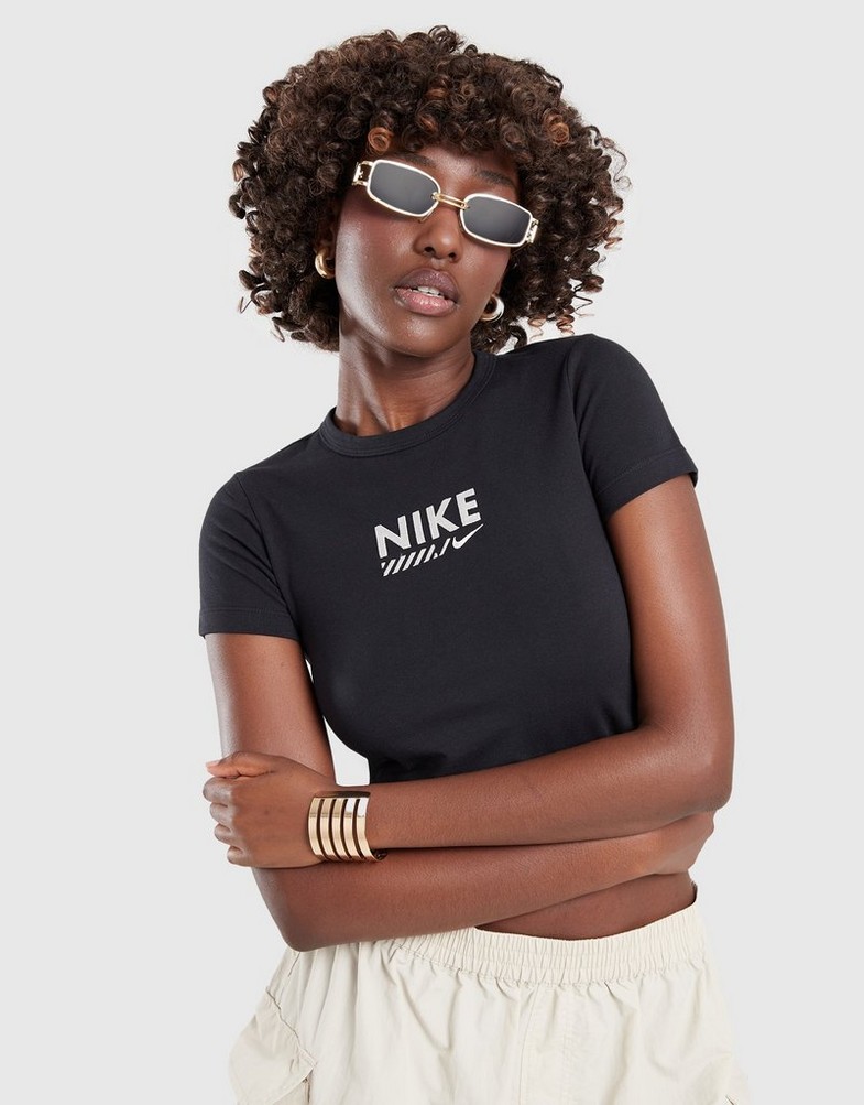 Moteriški marškinėliai NIKE MARŠKINĖLIAI W NSW TEE BBY GLS HM4320-010 Juoda