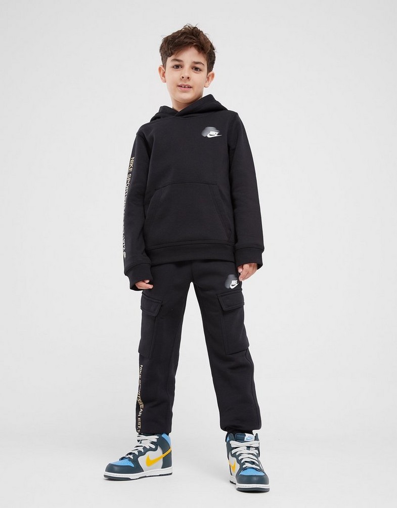 NIKE BLUZA Z KAPTUREM B NSW SI FLC PO HOODIE BB2 B HM4339-011 Czarny