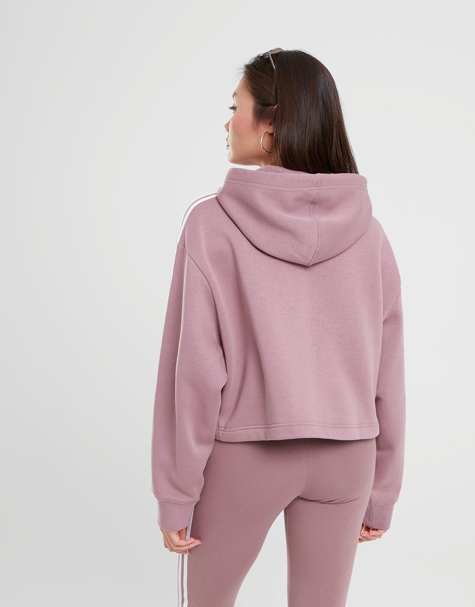 Дамска блуза ADIDAS СУИТЧЪР С КАЧУЛКА SHORT HOODIE HN5885 Розов