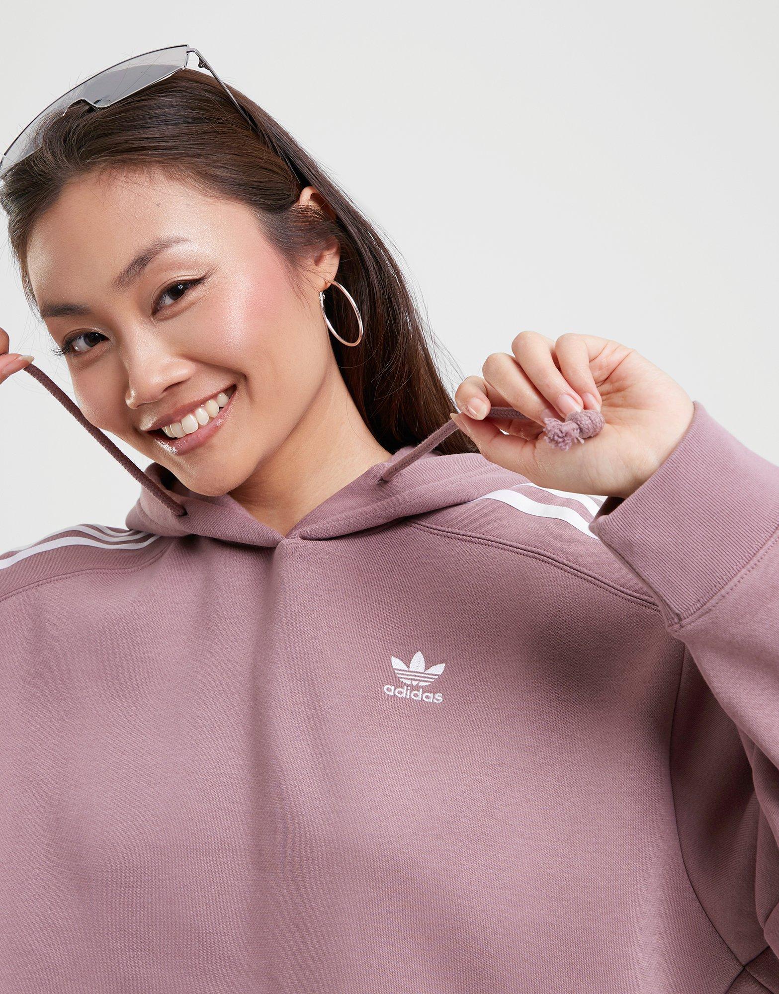 Дамска блуза ADIDAS СУИТЧЪР С КАЧУЛКА SHORT HOODIE HN5885 Розов