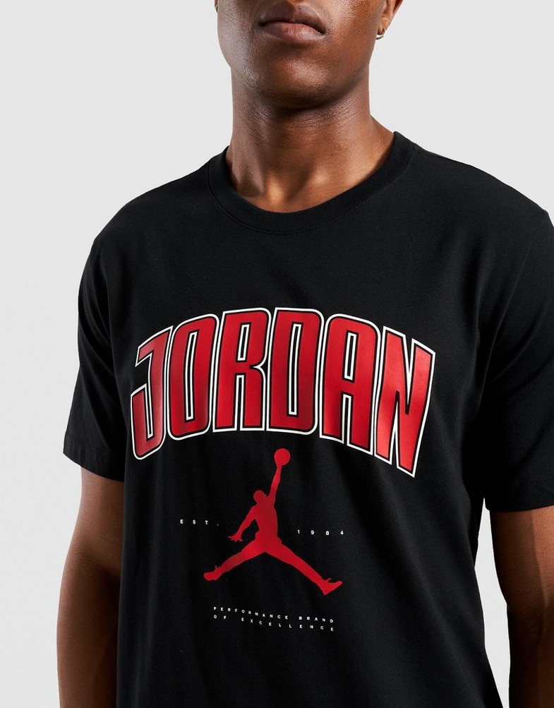 Tricou pentru bărbați JORDAN TRICOU M J CITY 88 CREW HQ0009-010 Negru