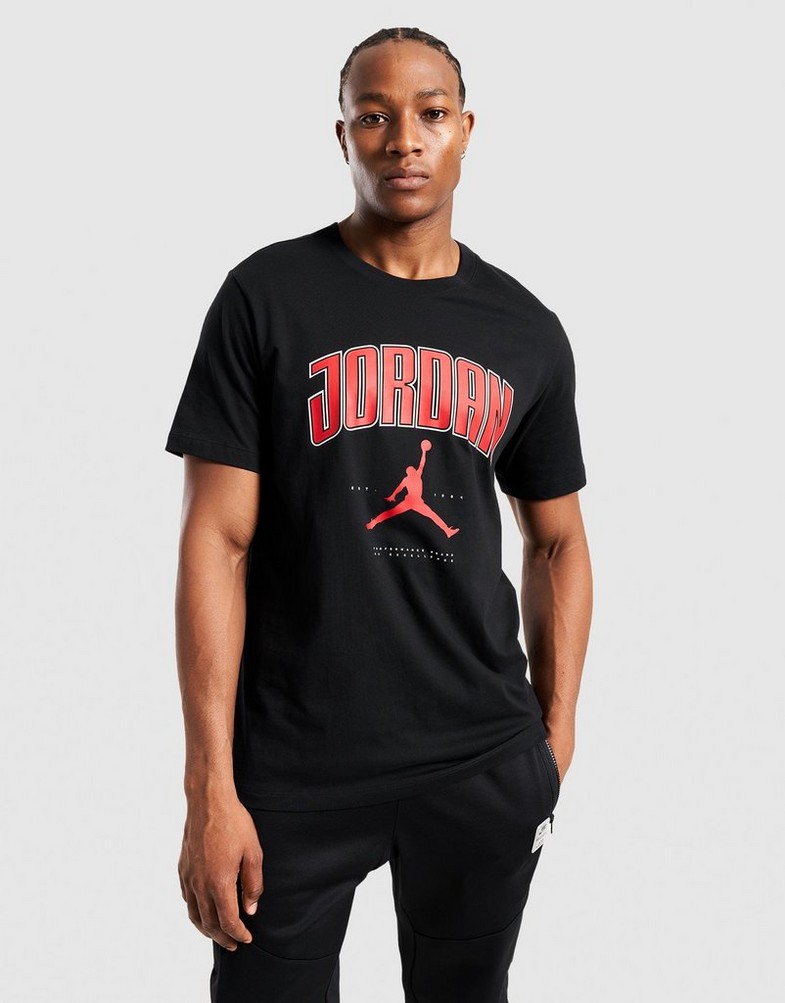 Tricou pentru bărbați JORDAN TRICOU M J CITY 88 CREW HQ0009-010 Negru