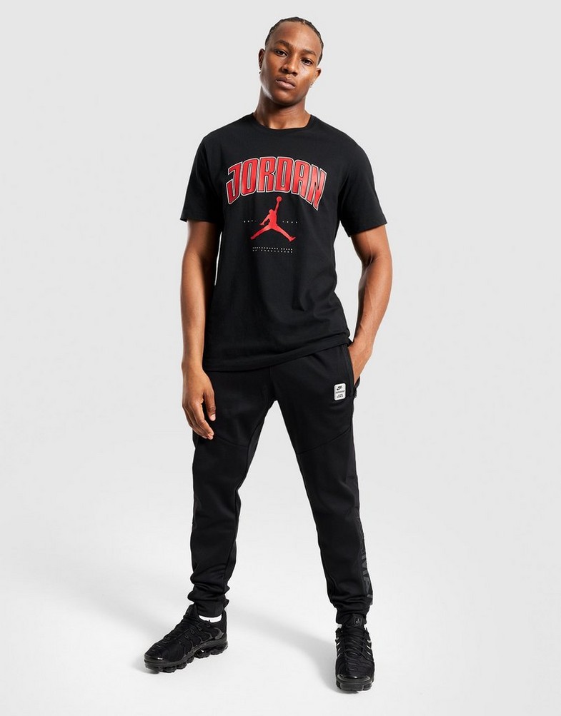 Tricou pentru bărbați JORDAN TRICOU M J CITY 88 CREW HQ0009-010 Negru