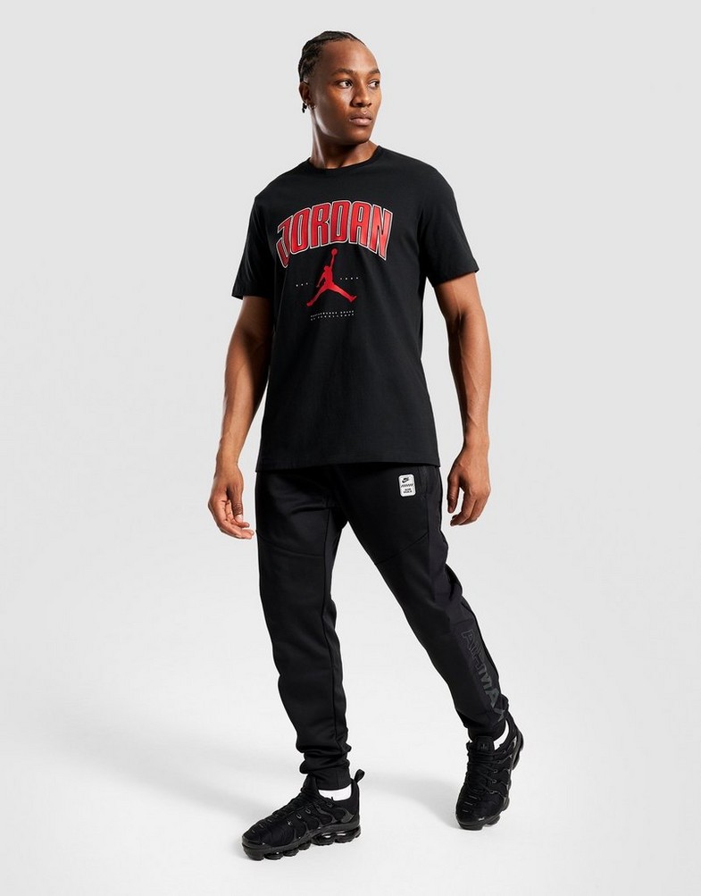Tricou pentru bărbați JORDAN TRICOU M J CITY 88 CREW HQ0009-010 Negru