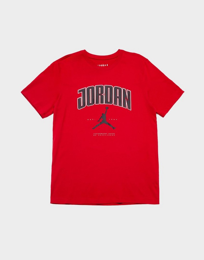 Tricou pentru bărbați JORDAN TRICOU M J CITY 88 CREW HQ0009-687 Roșu
