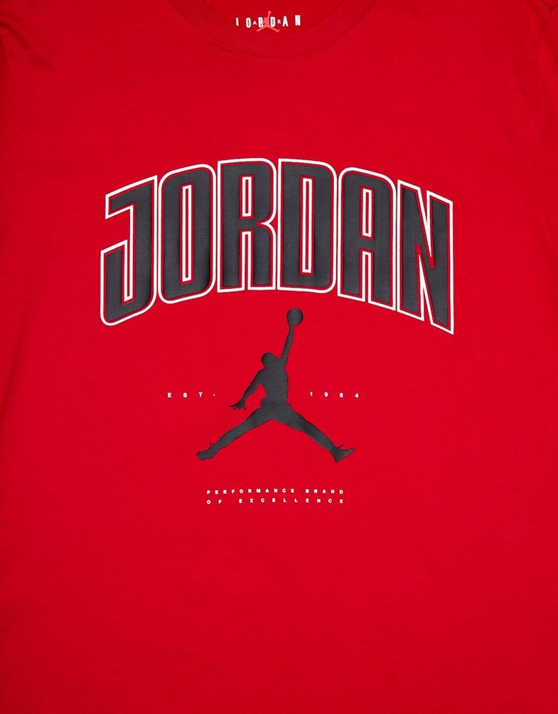 Tricou pentru bărbați JORDAN TRICOU M J CITY 88 CREW HQ0009-687 Roșu