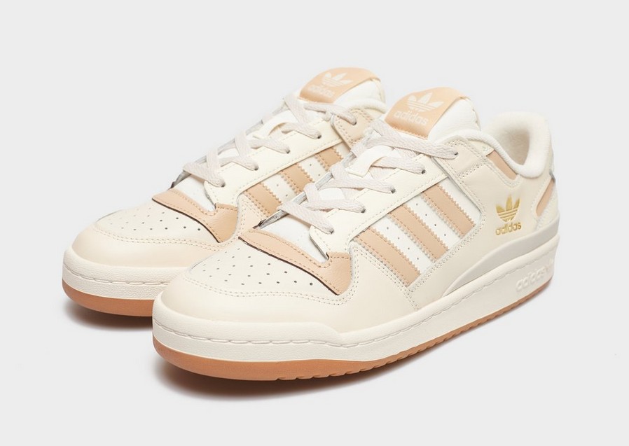 Buty sneakersy męskie ADIDAS FORUM LOW CL HQ1492 Beżowy