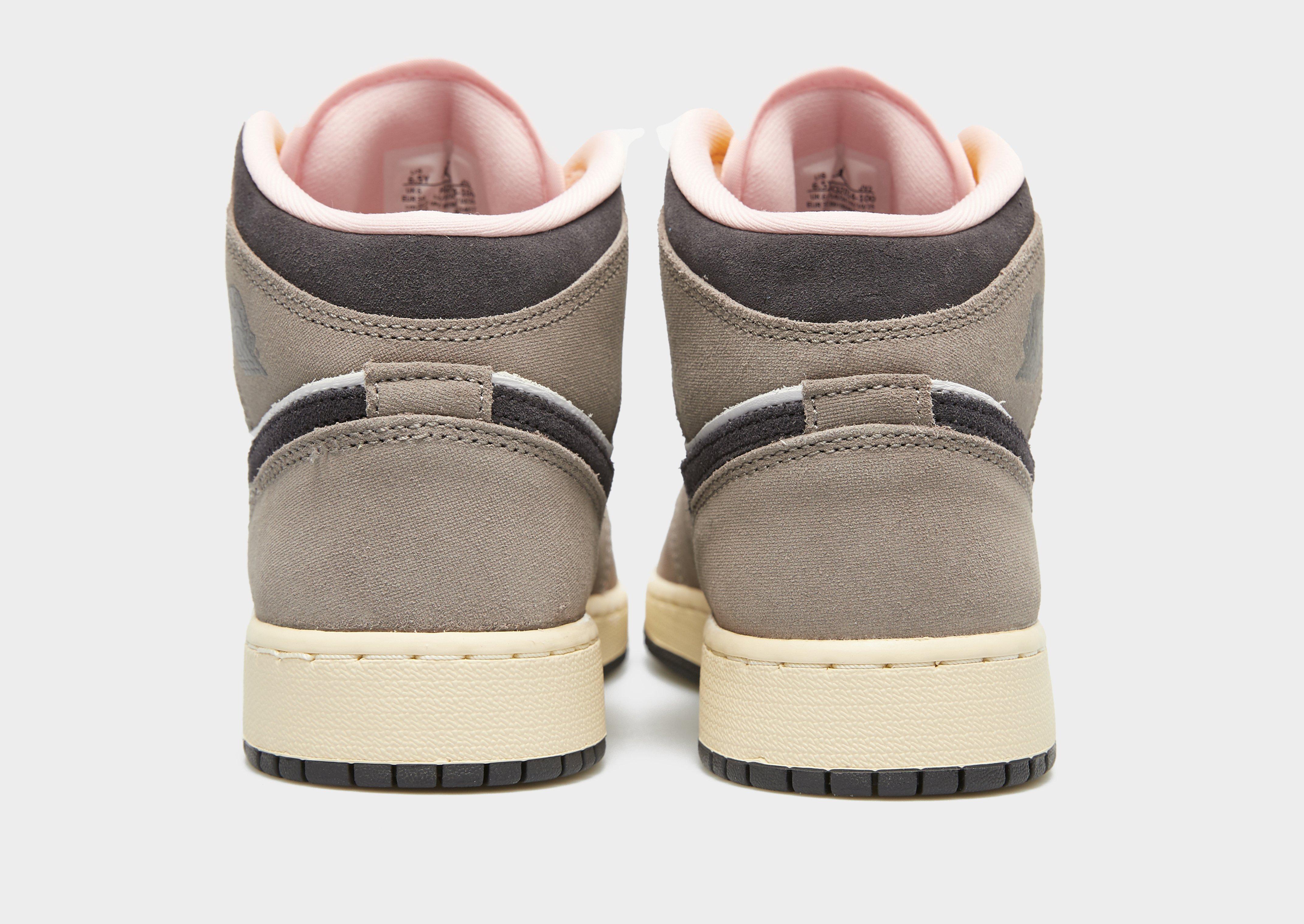 Kedai vaikams AIR JORDAN 1 MID SE (GS) HQ2014-100 Pilka