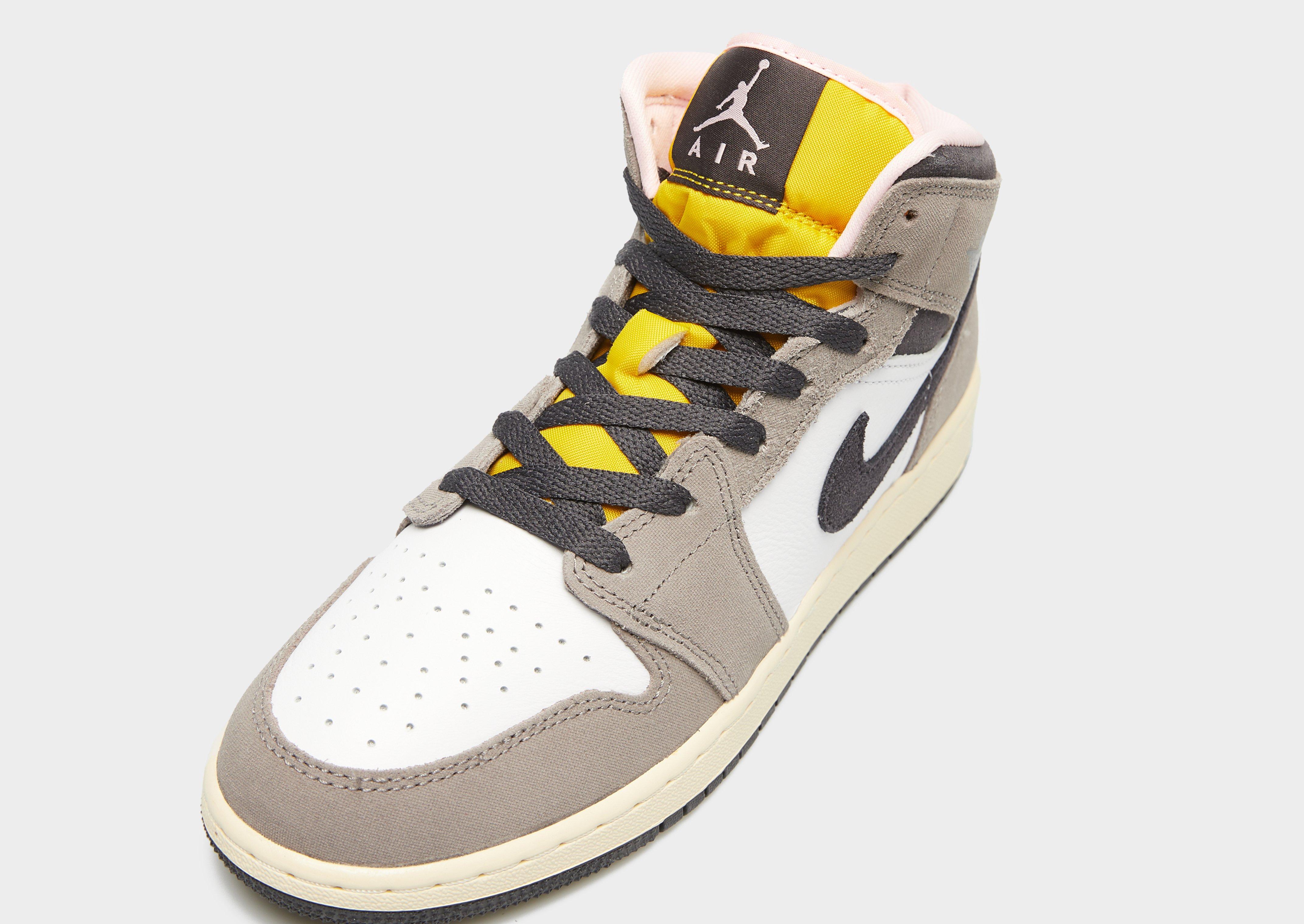 Kedai vaikams AIR JORDAN 1 MID SE (GS) HQ2014-100 Pilka