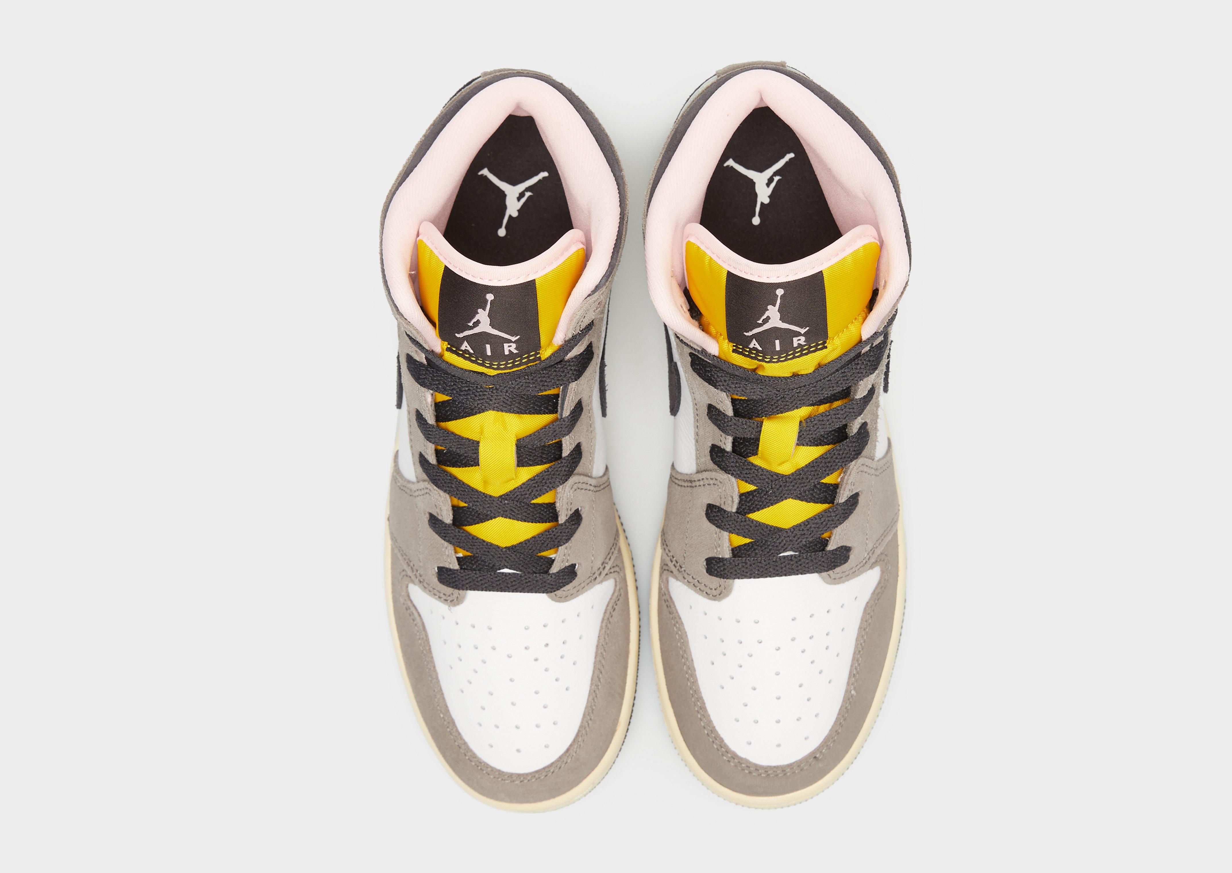 Kedai vaikams AIR JORDAN 1 MID SE (GS) HQ2014-100 Pilka