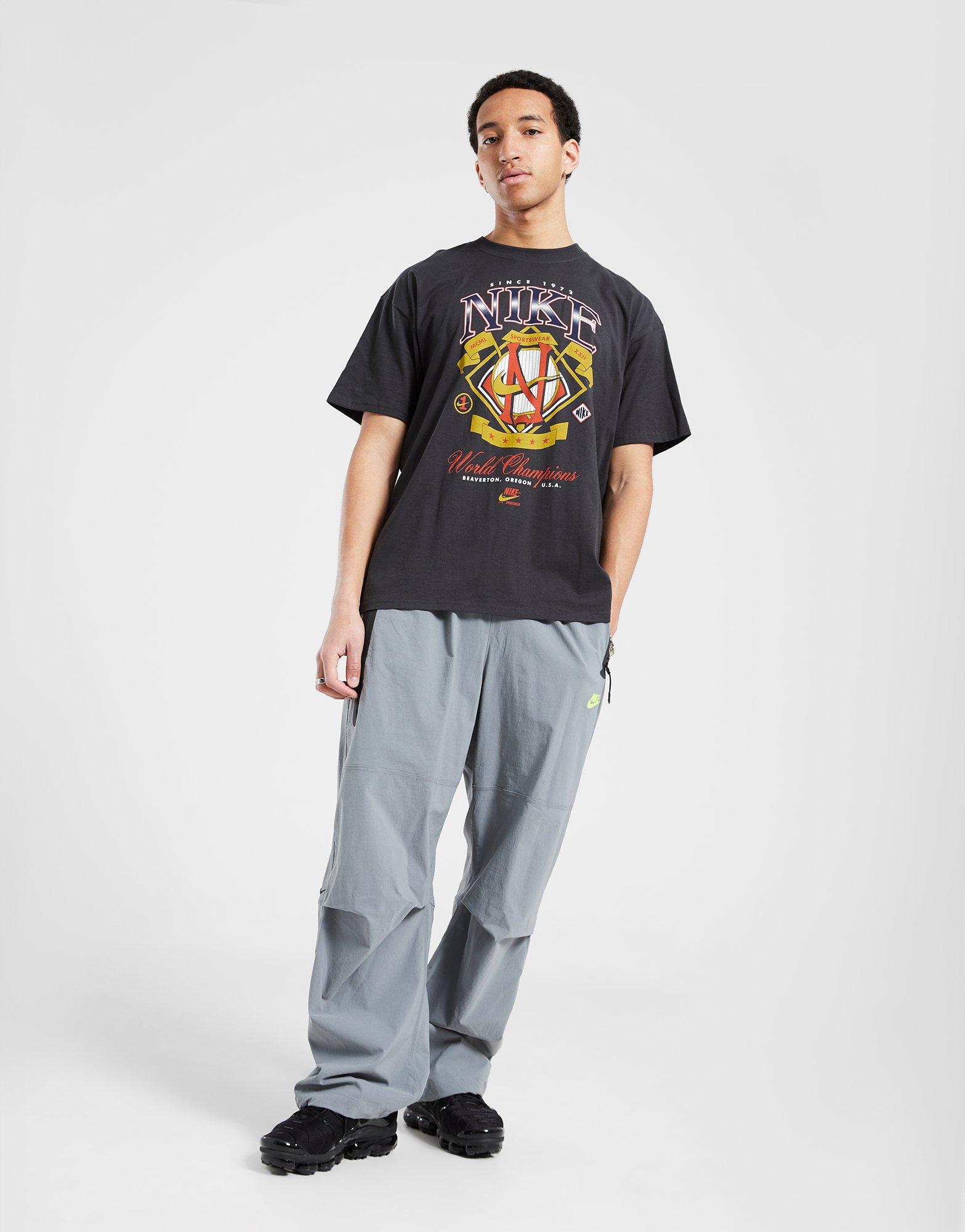 Tricou pentru bărbați NIKE TRICOU M NSW SS MAX 90 TEE GEL CHAMP HQ2439-045 Negru