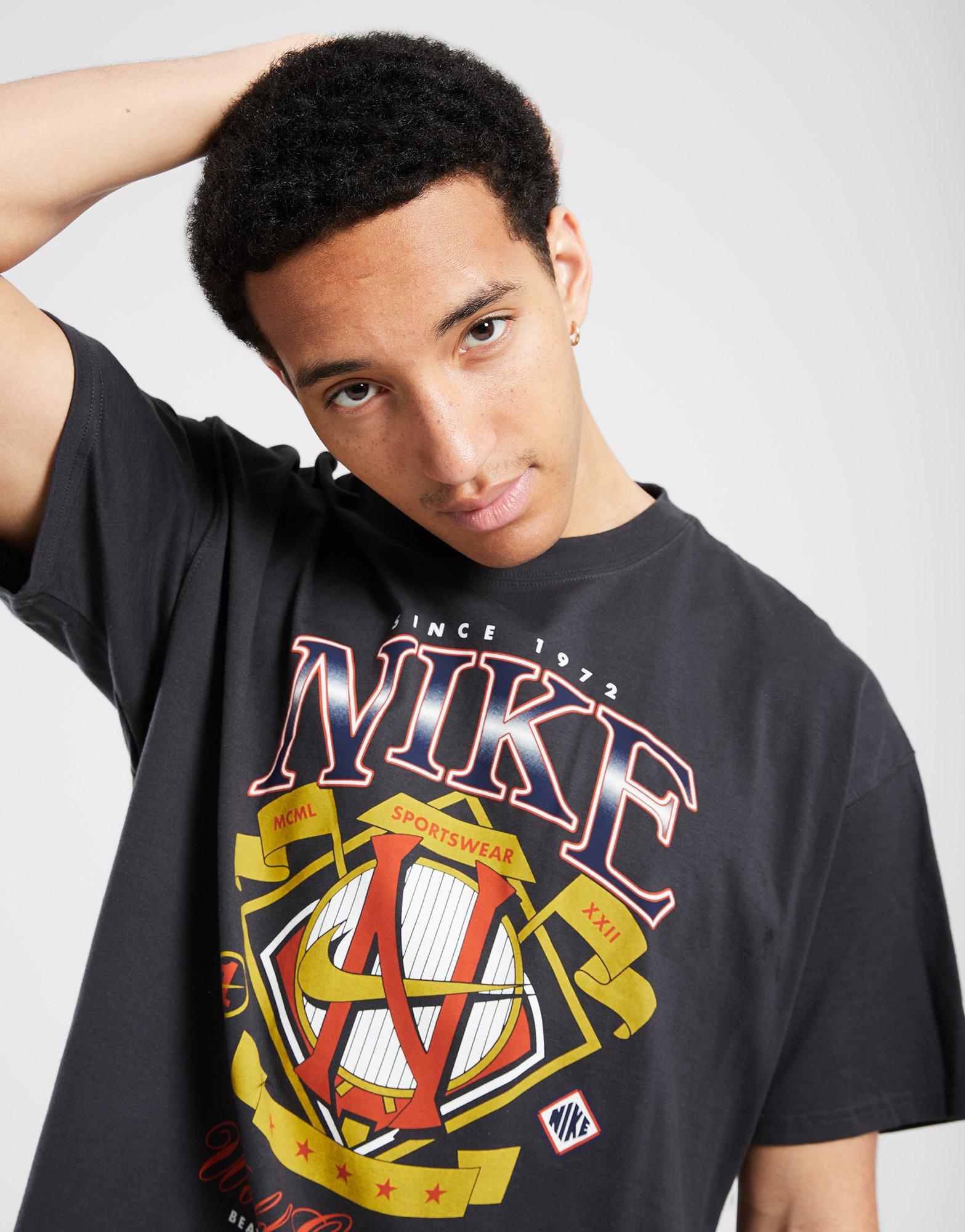 Tricou pentru bărbați NIKE TRICOU M NSW SS MAX 90 TEE GEL CHAMP HQ2439-045 Negru