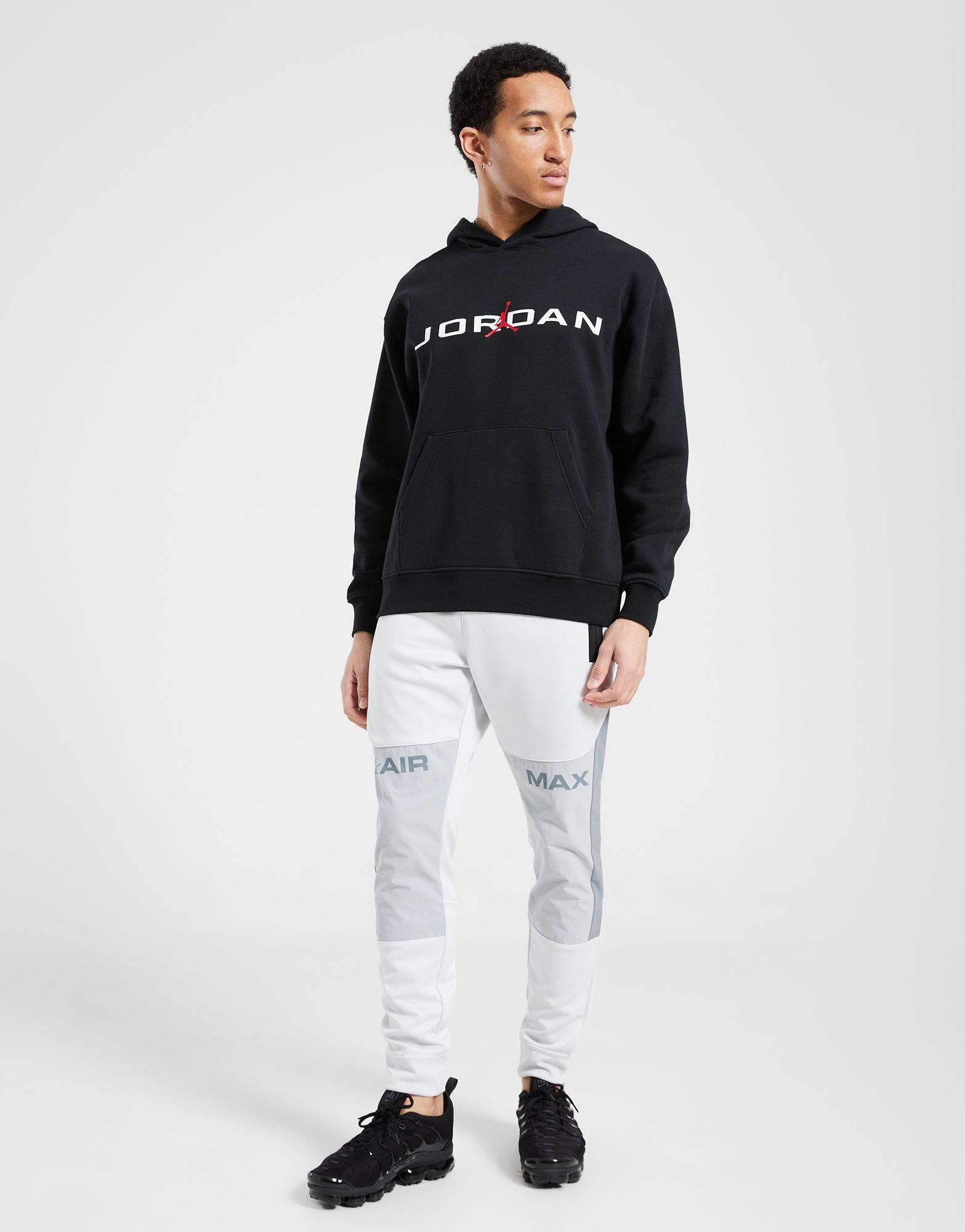 Bluză pentru bărbați JORDAN BLUZĂ CU GLUGĂ M J ESS JD AIR STRCH FLC HQ4643-010 Negru