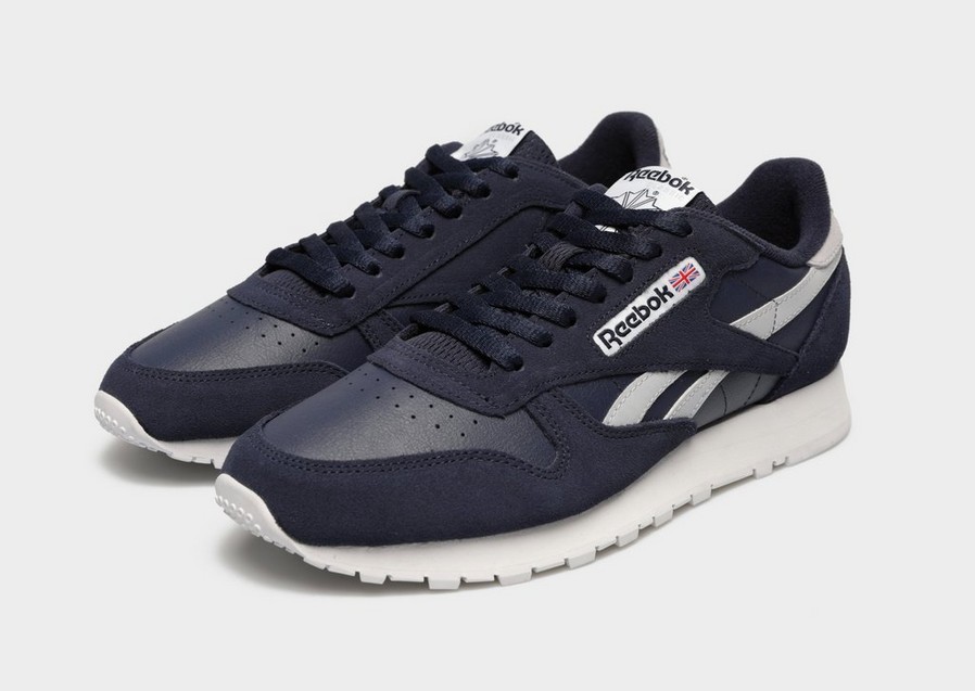 Buty sneakersy męskie REEBOK CLASSIC LEATHER HQ7136 Granatowy