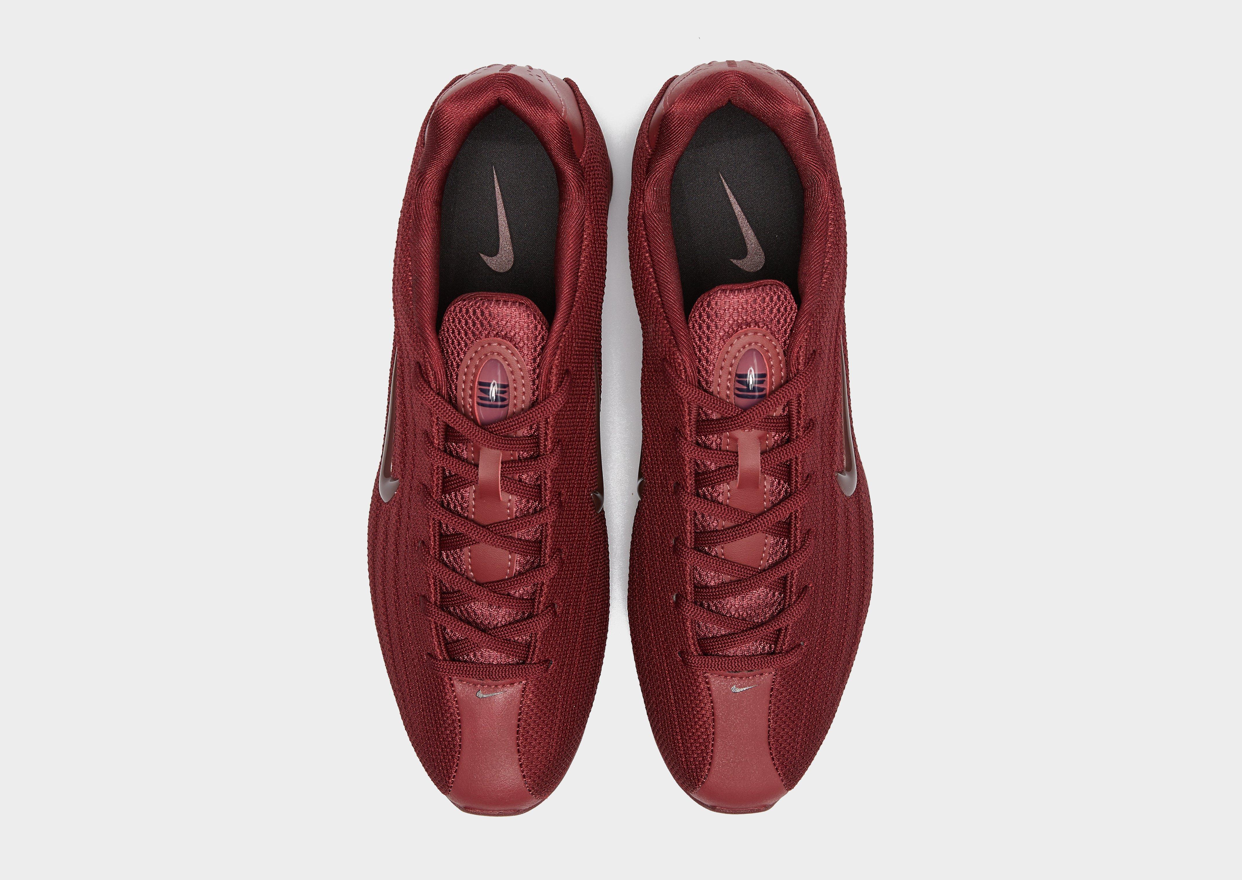 Buty sneakersy damskie NIKE W SHOX Z HQ7540-600 Bordowy