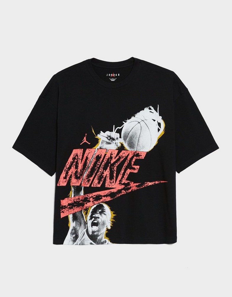 Koszulka, t-shirt męski JORDAN T-SHIRT M J REISSUE OVSZ SS CREW HQ9093-010 Czarny
