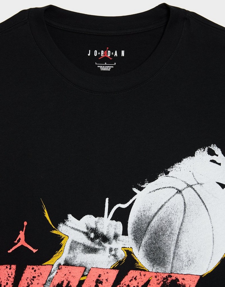 Koszulka, t-shirt męski JORDAN T-SHIRT M J REISSUE OVSZ SS CREW HQ9093-010 Czarny