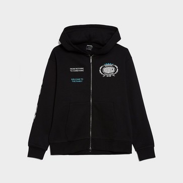 Bluză pentru bărbați HOODRICH BLUZĂ CU GLUGĂ NOIR- OVERSIZED