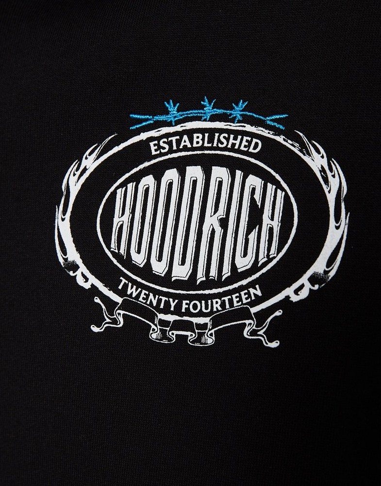 Bluză pentru bărbați HOODRICH BLUZĂ CU GLUGĂ NOIR- OVERSIZED HR02250001 Negru