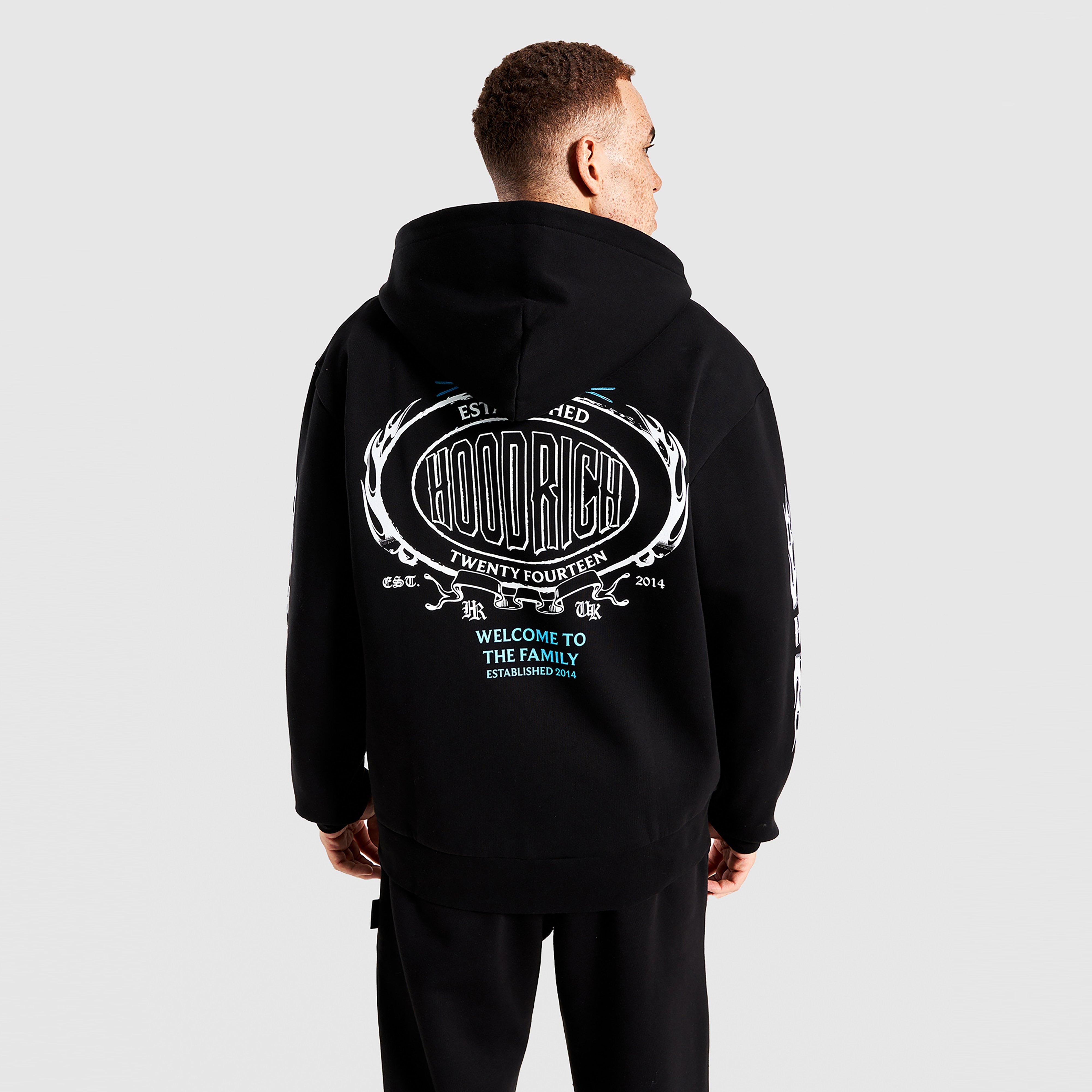 Pánska mikina HOODRICH MIKINA S KAPUCŇOU NOIR- OVERSIZED