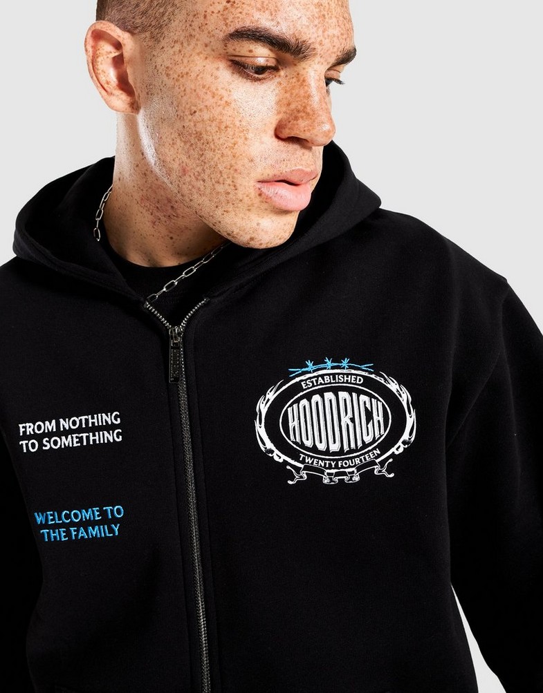 Pánska mikina HOODRICH MIKINA S KAPUCŇOU NOIR- OVERSIZED HR02250001 Čierna