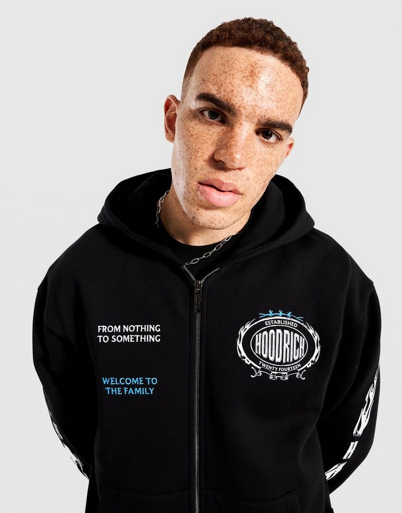 Pánska mikina HOODRICH MIKINA S KAPUCŇOU NOIR- OVERSIZED HR02250001 Čierna