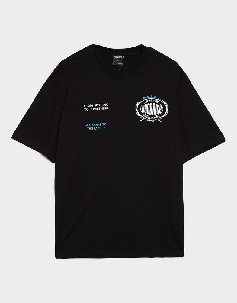 Tricou pentru bărbați HOODRICH TRICOU NOIR- OVERSIZED TRICOU HR02250006 Negru