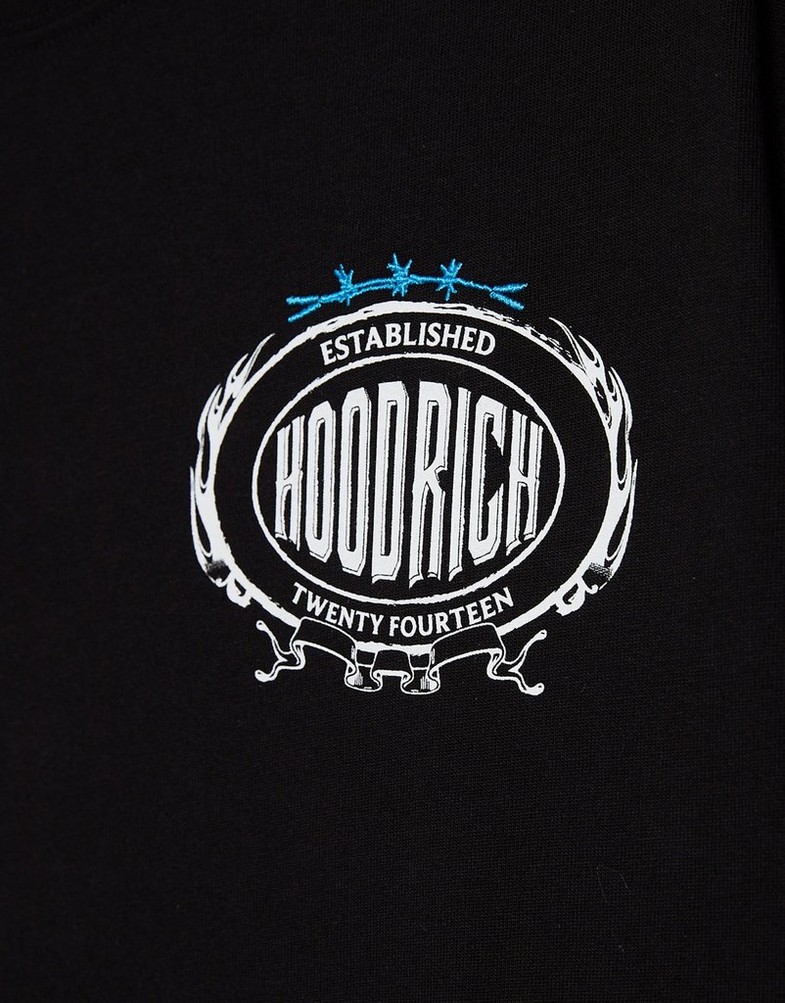 Tricou pentru bărbați HOODRICH TRICOU NOIR- OVERSIZED TRICOU HR02250006 Negru