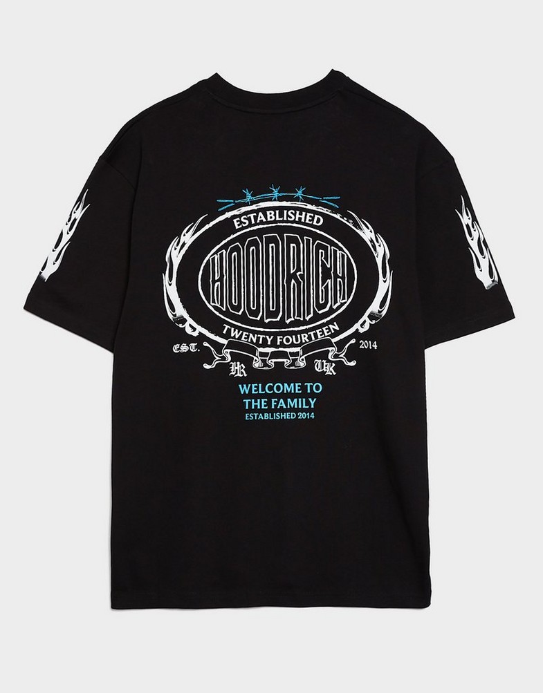 Tricou pentru bărbați HOODRICH TRICOU NOIR- OVERSIZED TRICOU HR02250006 Negru