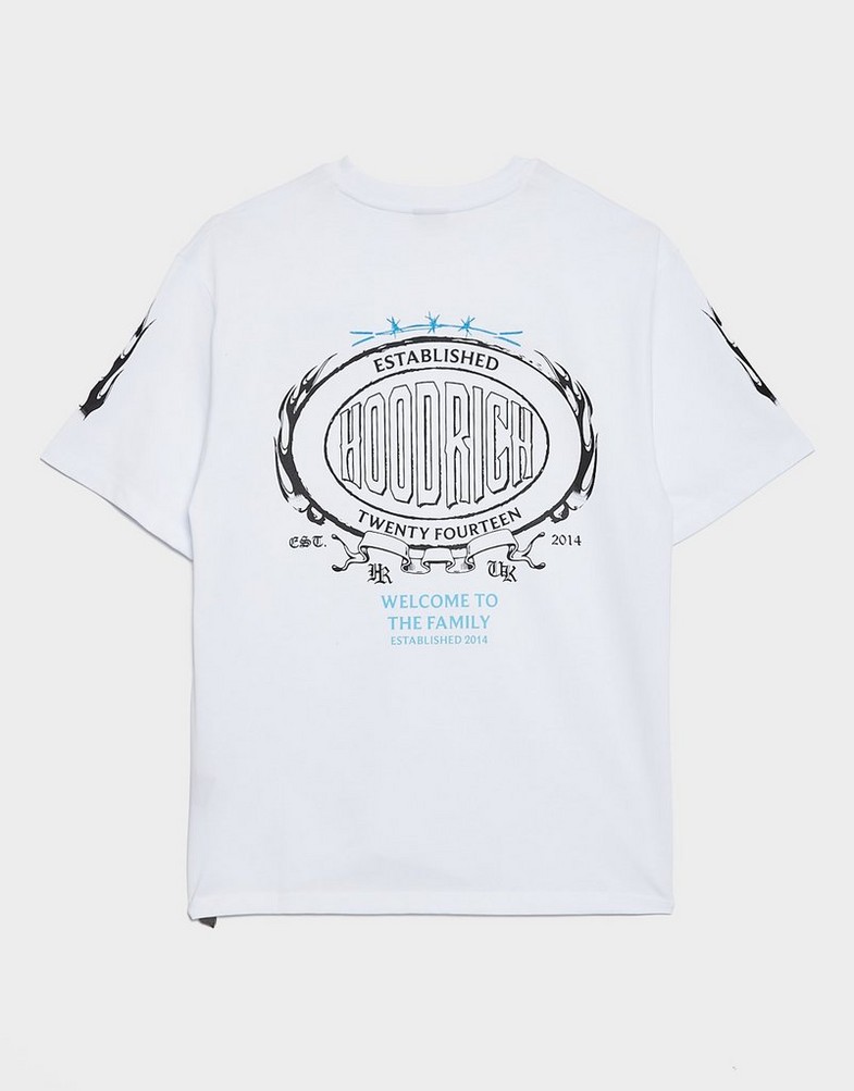 Tricou pentru bărbați HOODRICH TRICOU NOIR- OVERSIZED HR02250007 Alb