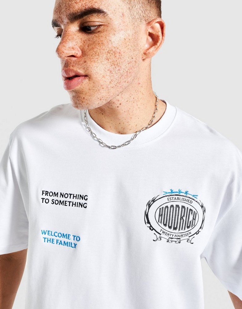 Muški T-shirt HOODRICH T-SHIRT NOIR- OVERSIZED HR02250007 bijela