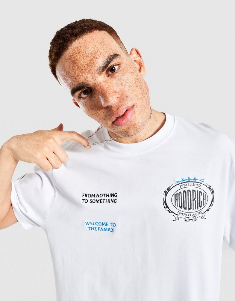 Muški T-shirt HOODRICH T-SHIRT NOIR- OVERSIZED HR02250007 bijela