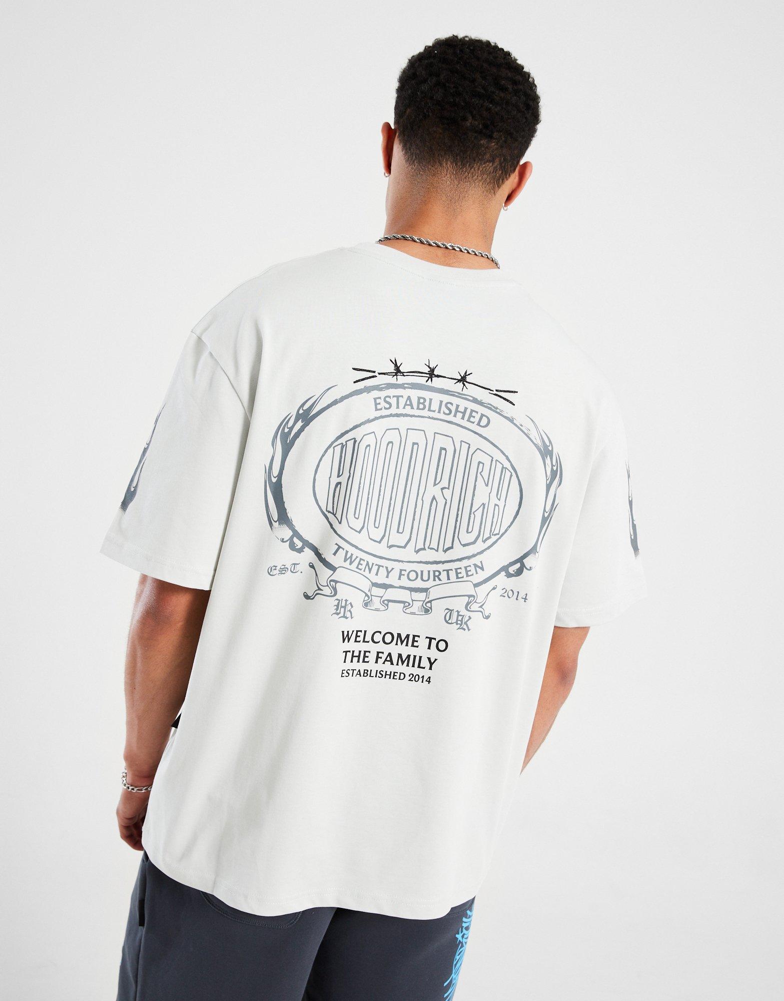 Koszulka, t-shirt męski HOODRICH T-SHIRT NOIR HR02250013 Szary