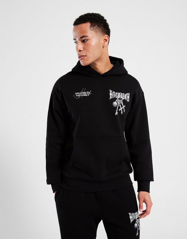 Bluză pentru bărbați HOODRICH BLUZĂ CU GLUGĂ RITE HR02250046 Negru