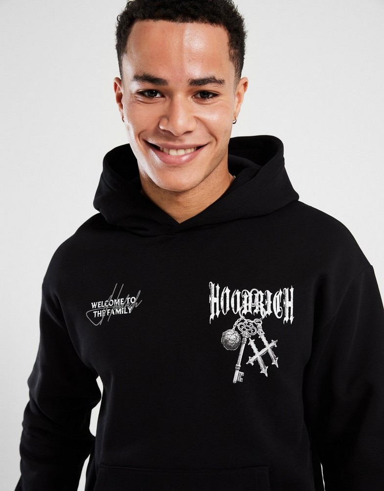 Bluză pentru bărbați HOODRICH BLUZĂ CU GLUGĂ RITE HR02250046 Negru