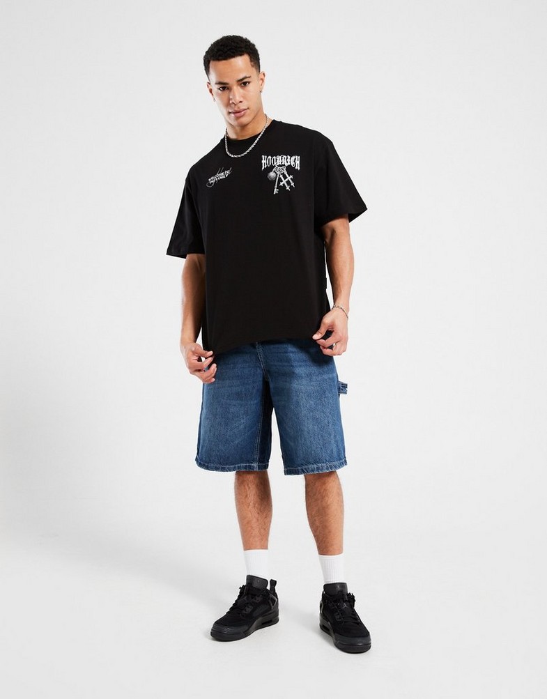 Tricou pentru bărbați HOODRICH TRICOU RITE HR02250049 Negru
