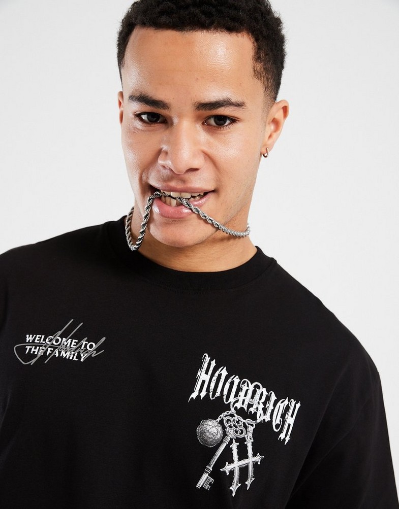 Tricou pentru bărbați HOODRICH TRICOU RITE HR02250049 Negru