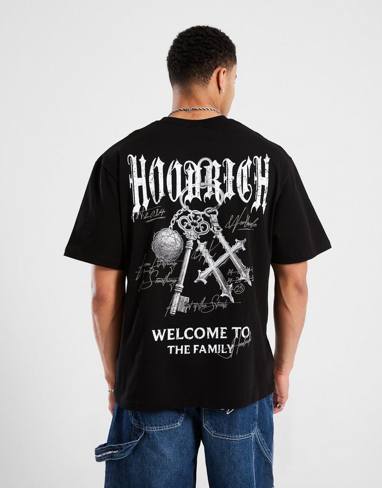 Tricou pentru bărbați HOODRICH TRICOU RITE HR02250049 Negru