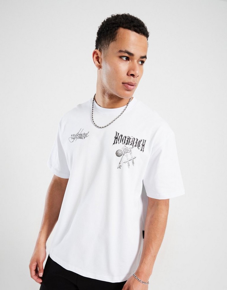 Tricou pentru bărbați HOODRICH TRICOU RITE HR02250050 Alb
