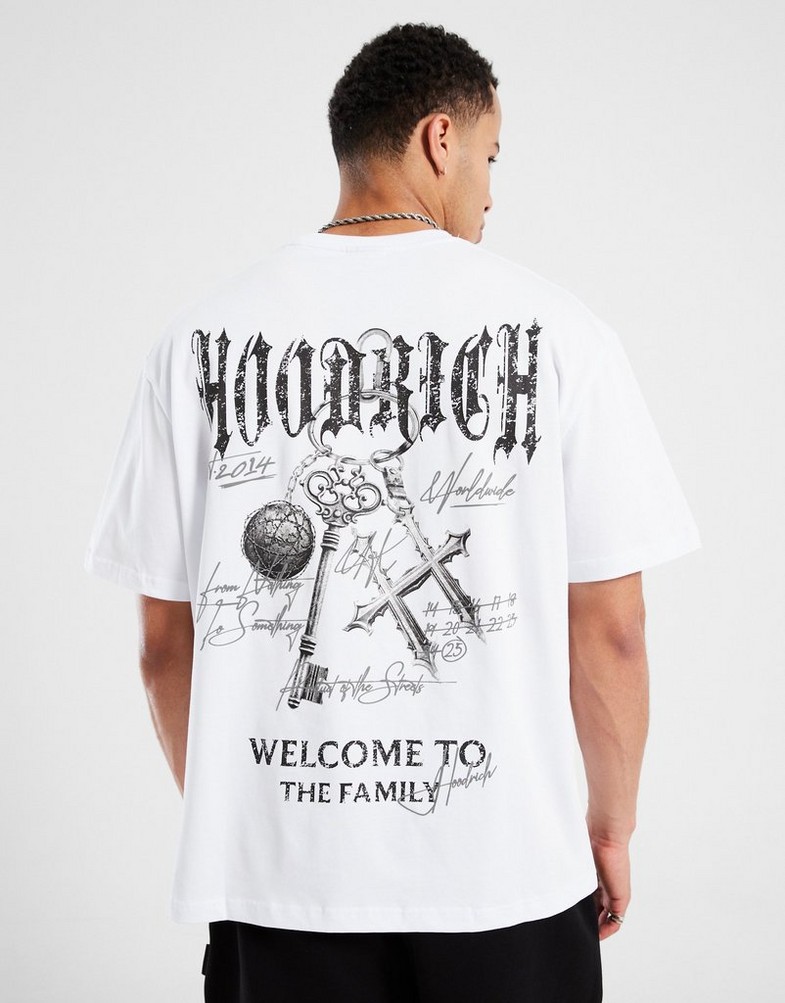 Tricou pentru bărbați HOODRICH TRICOU RITE HR02250050 Alb