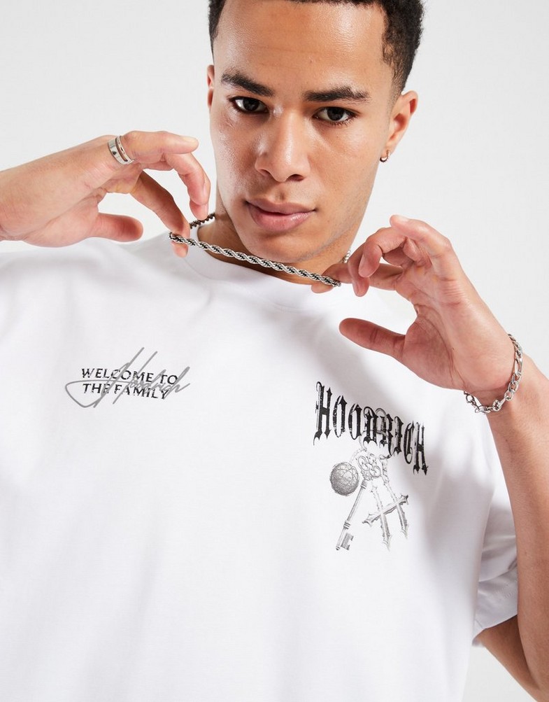 Tricou pentru bărbați HOODRICH TRICOU RITE HR02250050 Alb