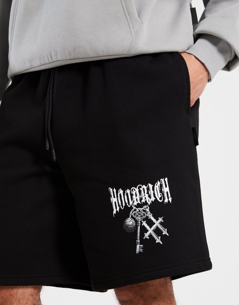 Pantaloni scurți pentru bărbați HOODRICH PANTALONI SCURȚI RITE HR02250051 Negru