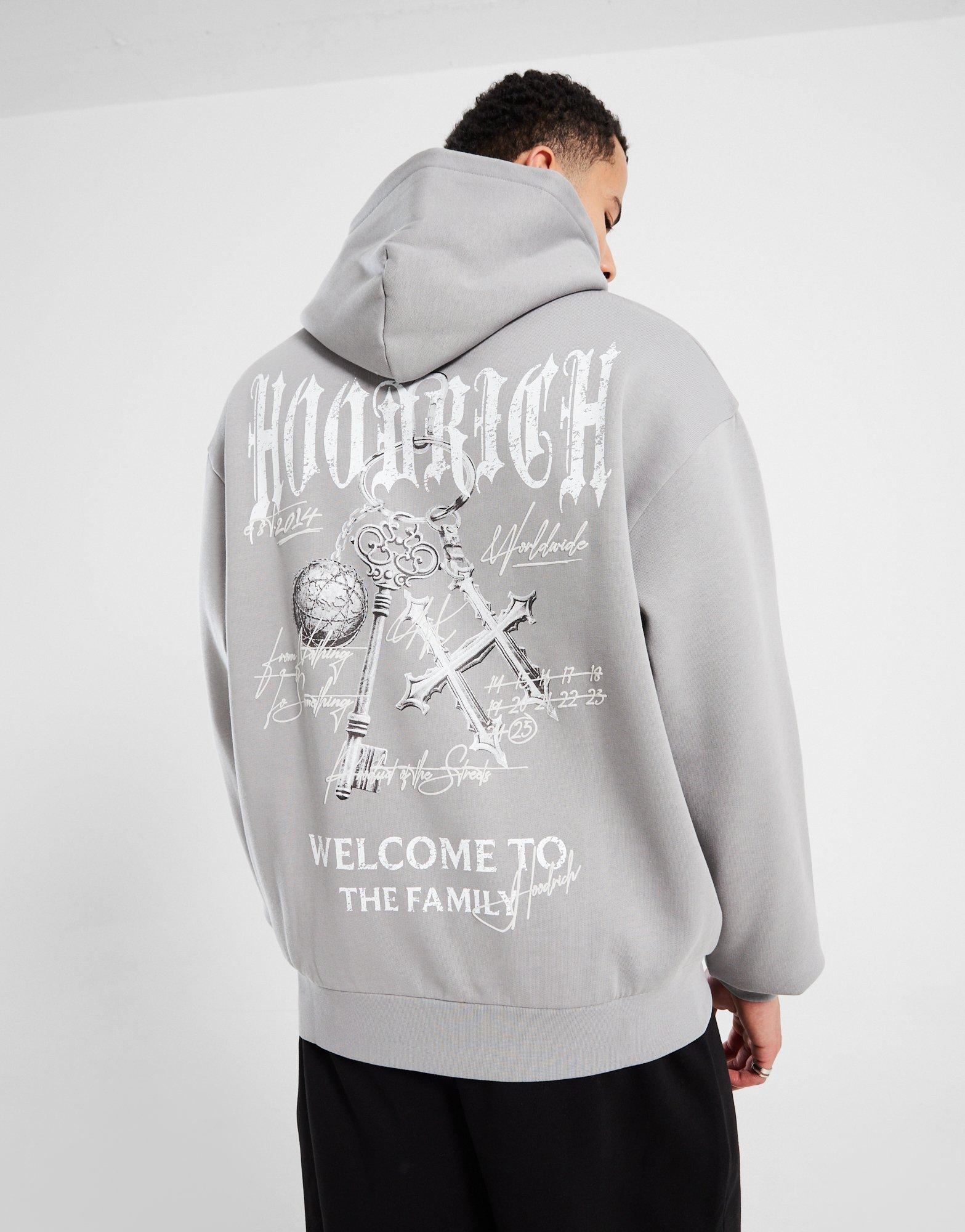 Férfi pulóverek HOODRICH PULÓVER KAPUCNIS RITE HR02250055 Szürke