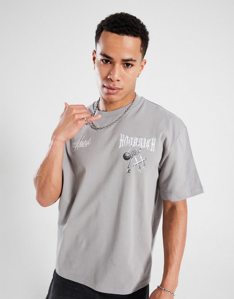 Tricou pentru bărbați HOODRICH TRICOU RITE HR02250058 Gri