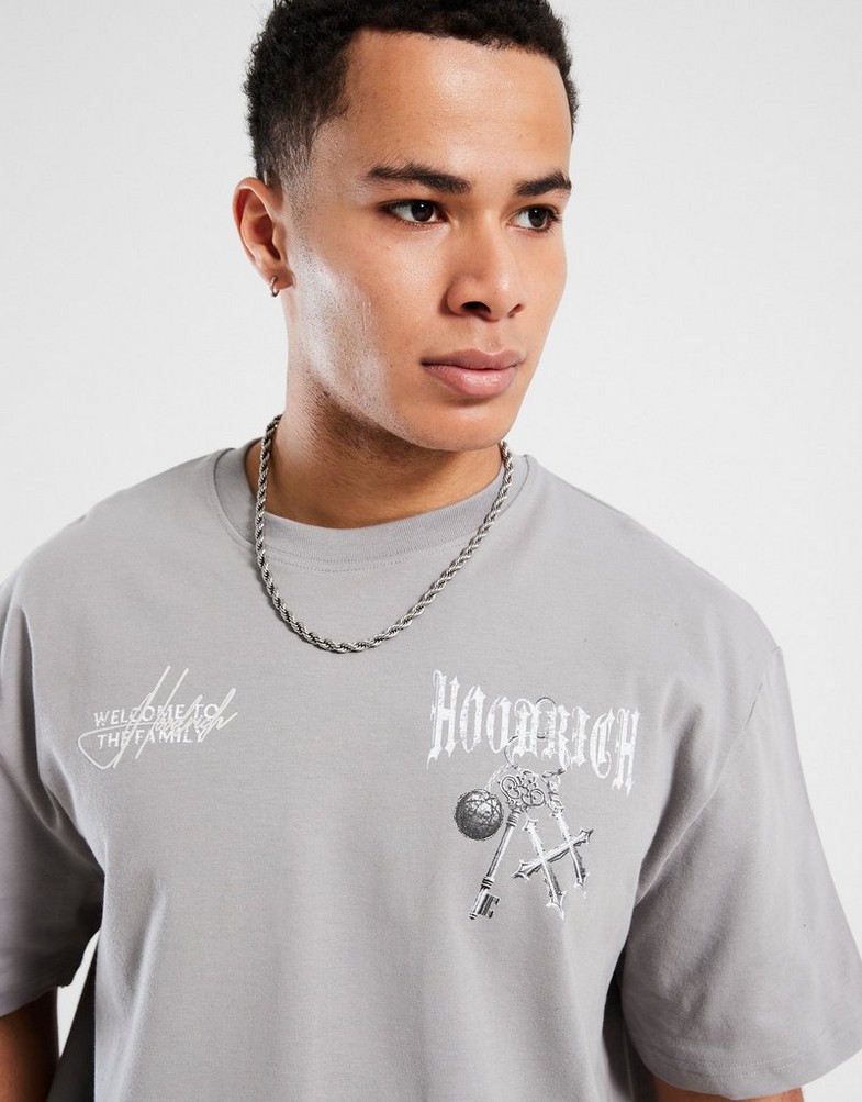 Tricou pentru bărbați HOODRICH TRICOU RITE HR02250058 Gri